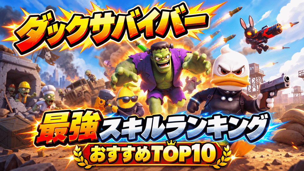 【ダックサバイバー(だくさば)】リセマラ当たり最強スキルおすすめランキング