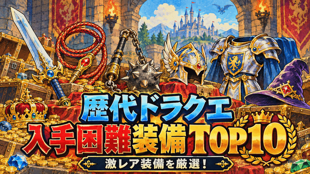 【ドラクエ】DQ歴代シリーズで入手が難しすぎた装備TOP10